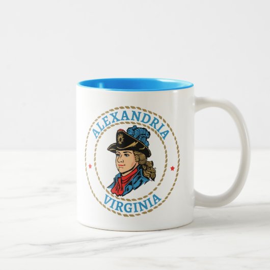 Tasse 2 Couleurs Colonial Alexandria Virginia (Droit)