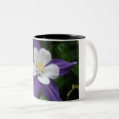 Tasse 2 Couleurs Colonne violet et blanc (Devant droit)