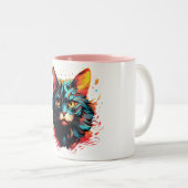 Tasse 2 Couleurs Color cat (Devant droit)