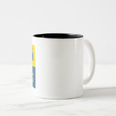 Tasse 2 Couleurs colorblock hébreu hanoukka (Devant droit)