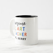 Tasse 2 Couleurs Coloré Enseignant d'art impressionnant (Devant gauche)