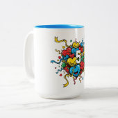 Tasse 2 Couleurs Colorful 5th Year Anniversary (Devant gauche)