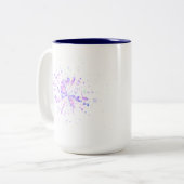 Tasse 2 Couleurs Colorful Abstract Neon Splash (Devant gauche)