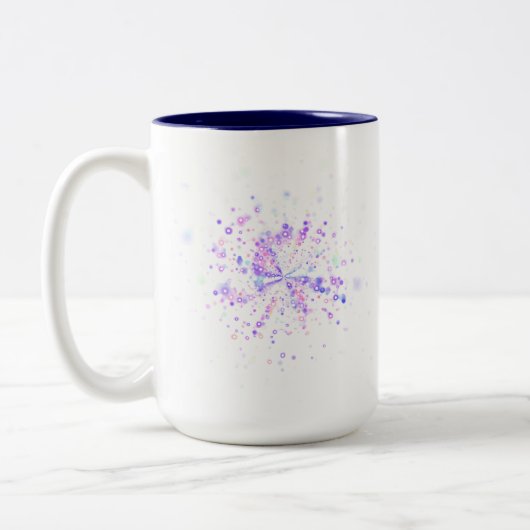 Tasse 2 Couleurs Colorful Abstract Neon Splash (Gauche)