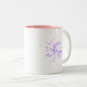 Tasse 2 Couleurs Colorful Abstract Neon Splash (Devant droit)