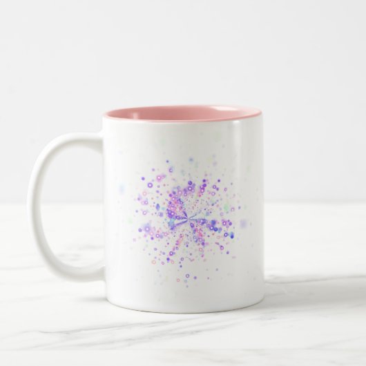 Tasse 2 Couleurs Colorful Abstract Neon Splash (Gauche)