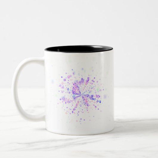 Tasse 2 Couleurs Colorful Abstract Neon Splash (Gauche)