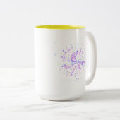 Tasse 2 Couleurs Colorful Abstract Neon Splash (Devant droit)