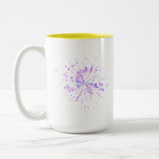 Tasse 2 Couleurs Colorful Abstract Neon Splash (Gauche)