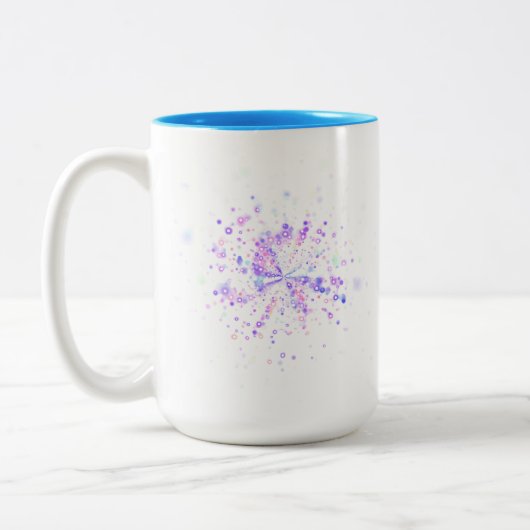 Tasse 2 Couleurs Colorful Abstract Neon Splash (Gauche)