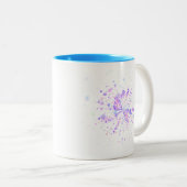 Tasse 2 Couleurs Colorful Abstract Neon Splash (Devant droit)
