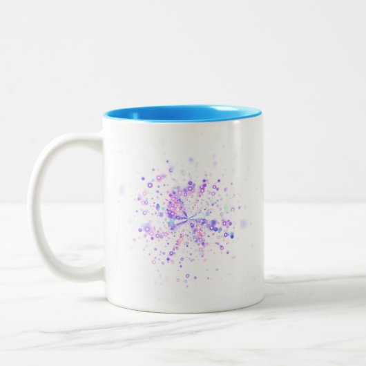 Tasse 2 Couleurs Colorful Abstract Neon Splash (Gauche)