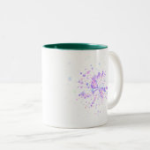 Tasse 2 Couleurs Colorful Abstract Neon Splash (Devant droit)