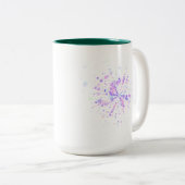 Tasse 2 Couleurs Colorful Abstract Neon Splash (Devant droit)