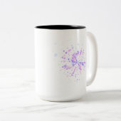 Tasse 2 Couleurs Colorful Abstract Neon Splash (Devant droit)