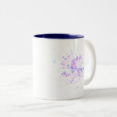 Tasse 2 Couleurs Colorful Abstract Neon Splash (Devant droit)