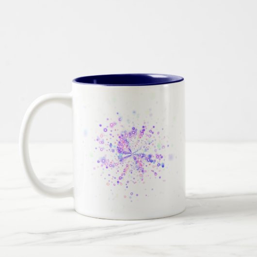 Tasse 2 Couleurs Colorful Abstract Neon Splash (Gauche)