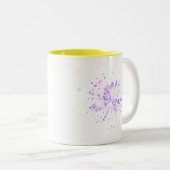 Tasse 2 Couleurs Colorful Abstract Neon Splash (Devant droit)