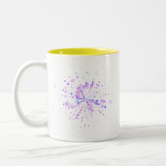 Tasse 2 Couleurs Colorful Abstract Neon Splash (Gauche)
