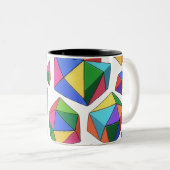 Tasse 2 Couleurs Colorful Cubes (Devant droit)