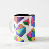 Tasse 2 Couleurs Colorful Cubes (Devant gauche)