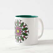 Tasse 2 Couleurs Colorful Geometric Bloom (Devant droit)