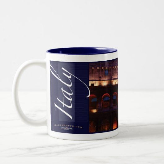 Tasse 2 Couleurs Colosseum romain la nuit (Gauche)