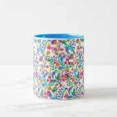 Tasse 2 Couleurs Colourful Exotic Floral Pattern-23147 (Centre)