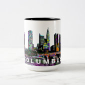 Tasse 2 Couleurs Columbus Skyline Graffiti (Centre)