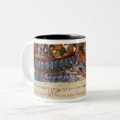 Tasse 2 Couleurs Combat naval entre deux bateaux (Devant gauche)