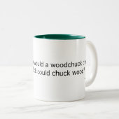 Tasse 2 Couleurs Combien une marmotte d'Amérique (Devant droit)