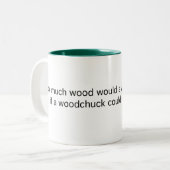 Tasse 2 Couleurs Combien une marmotte d'Amérique (Devant gauche)