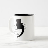 Tasse 2 Couleurs Comma vilain personnalisé (Devant gauche)