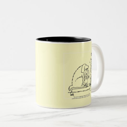 Tasse 2 Couleurs Commande de cookies (Devant droit)