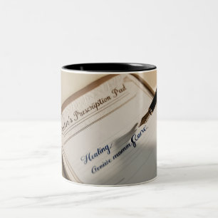 Tasse 2 Couleurs Commandes du docteur : Café & Cheer