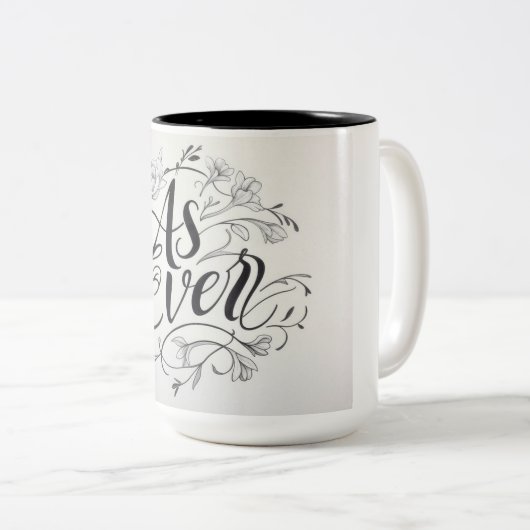 Tasse 2 Couleurs "Comme Jamais" (Devant droit)