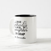 Tasse 2 Couleurs Comme Père Comme Fille Oh Crap (Devant gauche)