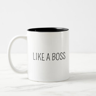 Tasse 2 Couleurs Comme un patron | Humour de patron drôle