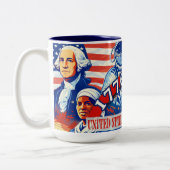 Tasse 2 Couleurs Commemorative 1776-2026 USA Personalized (Gauche)