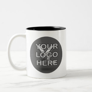 Tasse 2 Couleurs Commencez chaque jour votre marque : Logo personna
