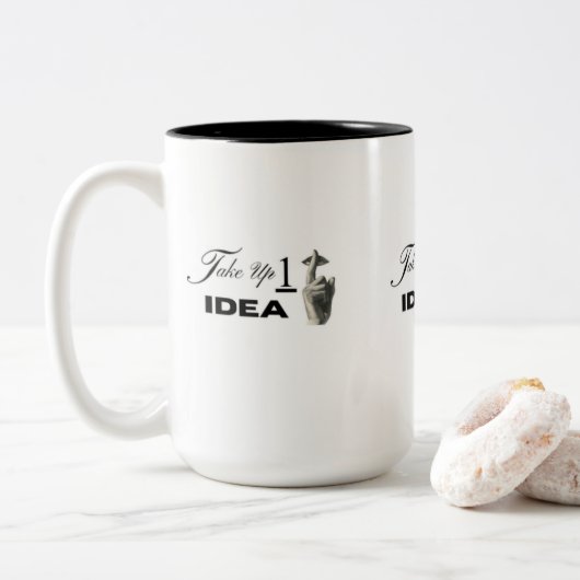 Tasse 2 Couleurs Commencez votre journée avec du café et de la conf (Avec donut)