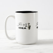 Tasse 2 Couleurs Commencez votre journée avec du café et de la conf (Gauche)
