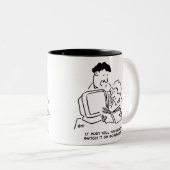 Tasse 2 Couleurs Comment activer l'ordinateur (Devant droit)