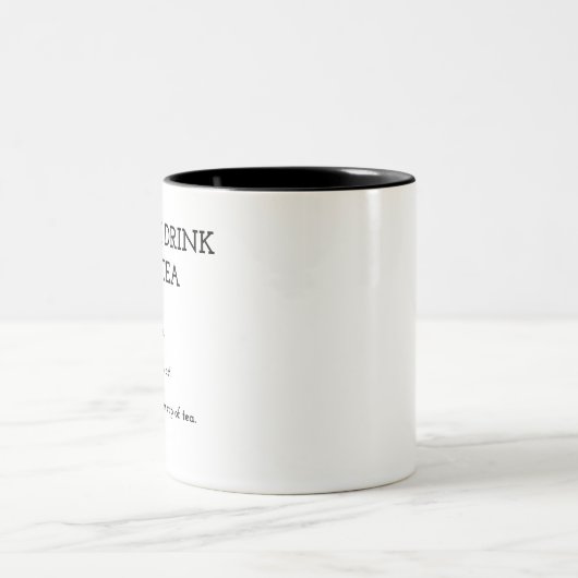 Tasse 2 Couleurs Comment boire du thé chaud (Centre)