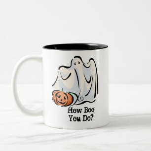 Tasse 2 Couleurs Comment Boo You Do Friendly Ghost Citrouille Desig