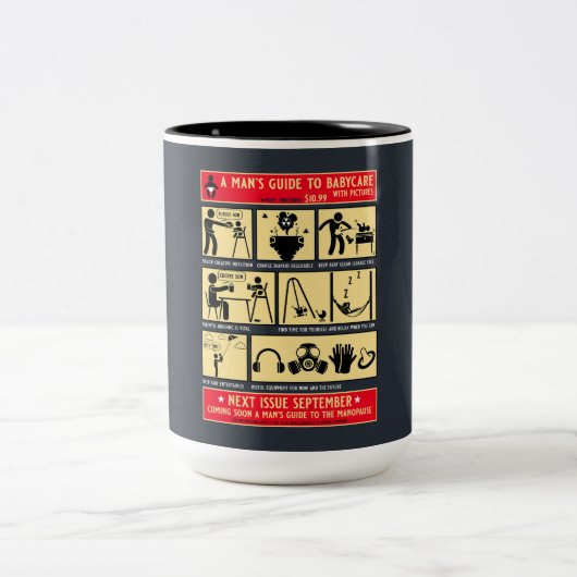 Tasse 2 Couleurs Comment Être Un Père Guide (Centre)