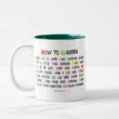 Tasse 2 Couleurs Comment jardiner (Gauche)