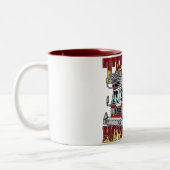 Tasse 2 Couleurs Comment je roule le camion de pompiers (Gauche)