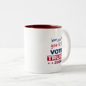 Tasse 2 Couleurs Comment ne pas voter TRUMP 2024 (Devant droit)