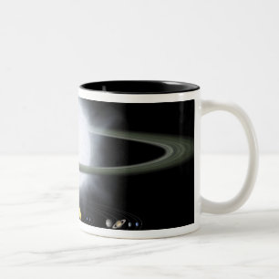 Tasse 2 Couleurs Comparaison de la taille d'une étoile hypergiant